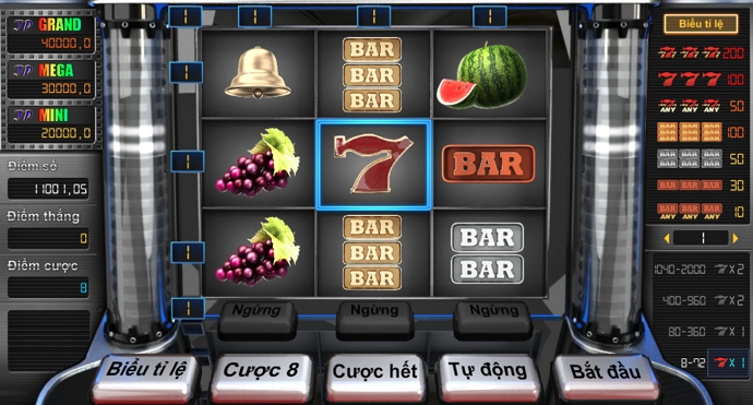 Chức năng cơ bản người chơi cần biết trong Bar trái cây